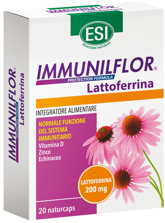 ESI IMMUNILFLOR LATTOFERRINA 20 NATURCAPS - Farmapre