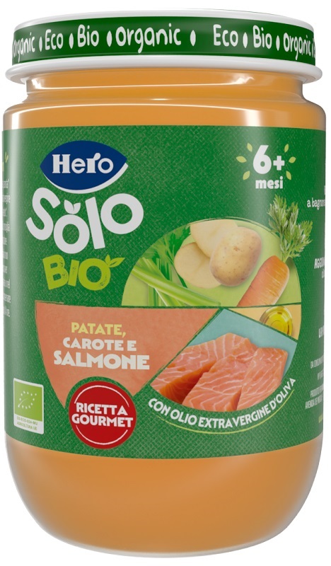 HERO BABY SOLO OMOGENEIZZATO SALMONE VERDURE 190 G - Farmapre