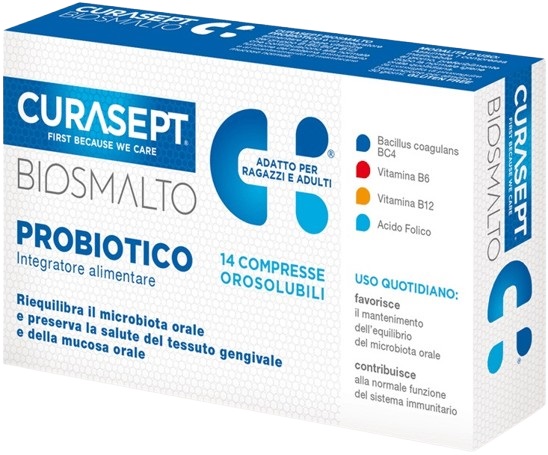 CURASEPT BIOSMALTO PROBIOTICO 14 COMPRESSE - Farmapre
