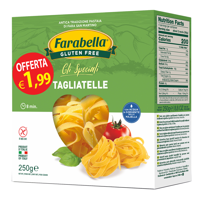 FARABELLA TAGLIATELLE 250G PROMO - Farmapre
