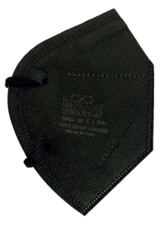 SIRIA 20 SEMIMASCHERA FILTRANTE NERA ANTIPOLVERE FFP2 NR MONOUSO SMALL - Farmapre