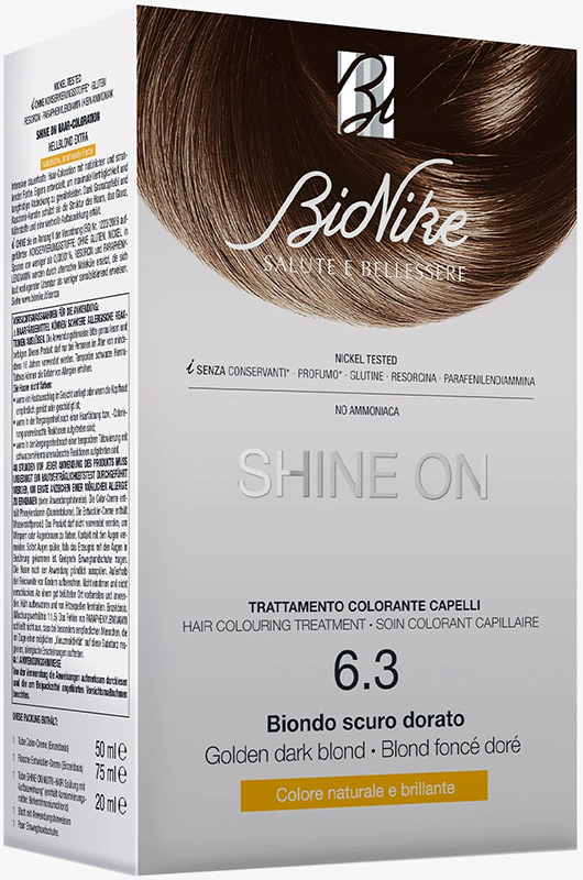 SHINE ON BIONDO SCURO DORATO 6,3 FLACONE 75 ML + TUBO 50 ML - Farmapre