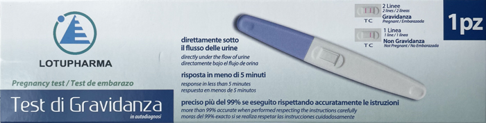 LOTUPHARMA TEST DI GRAVIDANZA 1 PEZZO - Farmapre