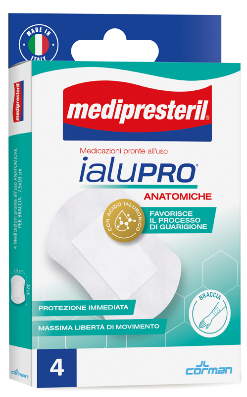 MEDIPRESTERIL IALUPRO BRACCIA 7,5X10 CM 4 PEZZI - Farmapre