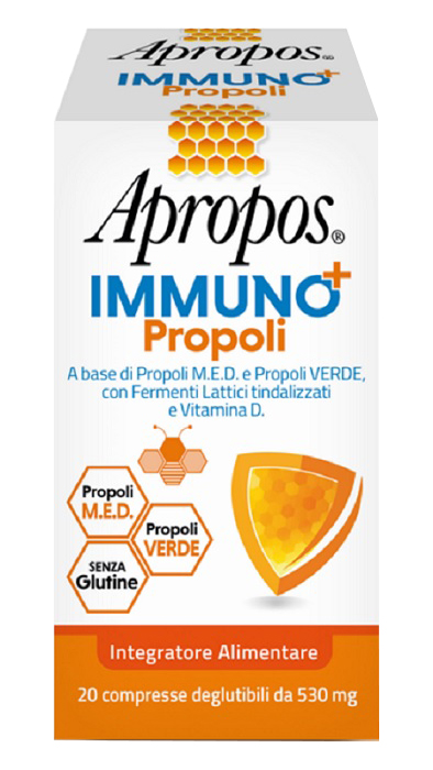 APROPOS IMMUNO+ PROPOLI 20 COMPRESSE DEGLUTIBILI - Farmapre