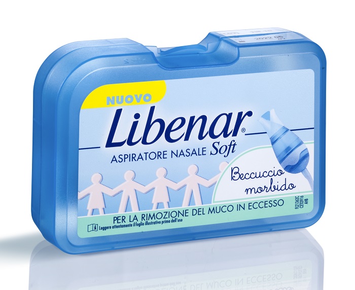 ASPIRATORE NASALE SOFT LIBENAR + 5 FILTRI CON BECCUCCIO ULTRA FLESSIBILE - Farmapre