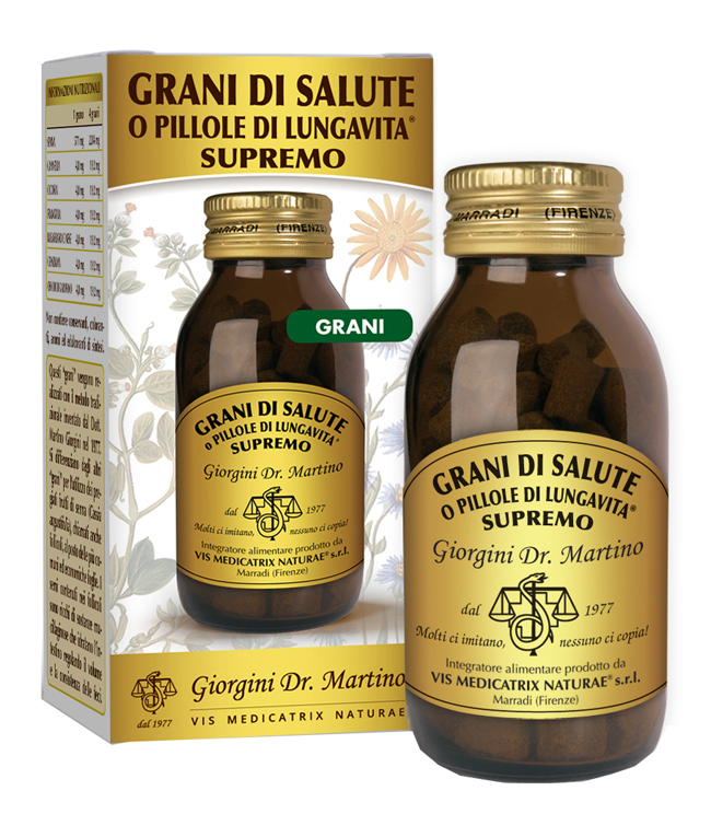GRANI DI SALUTE O PILLOLE DI LUNGAVITA SUPREMO 90 G - Farmapre