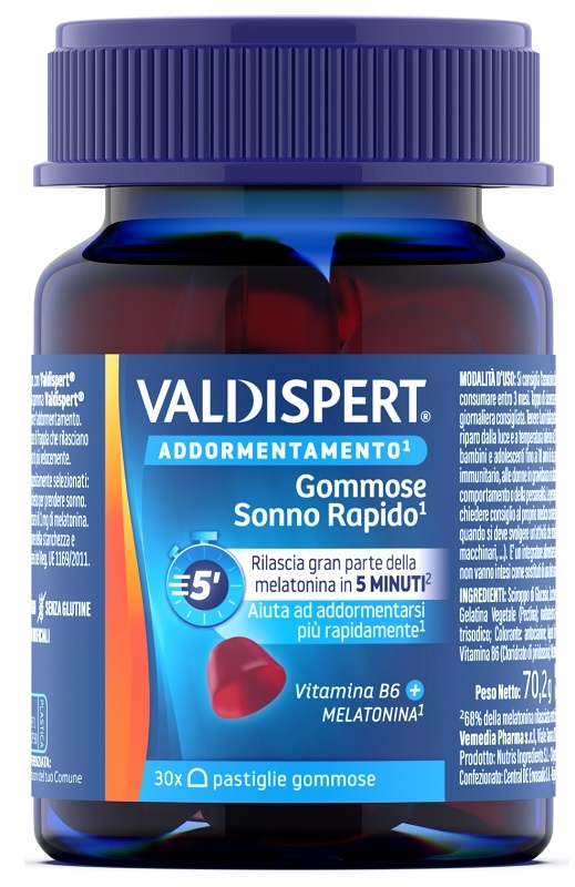 VALDISPERT GOMMOSE SONNO RAPIDO 30 PASTIGLIE GOMMOSE - Farmapre