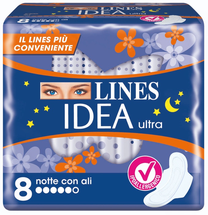 LINES IDEA ULTRA NOTTE ALI 8 PEZZI - Farmapre