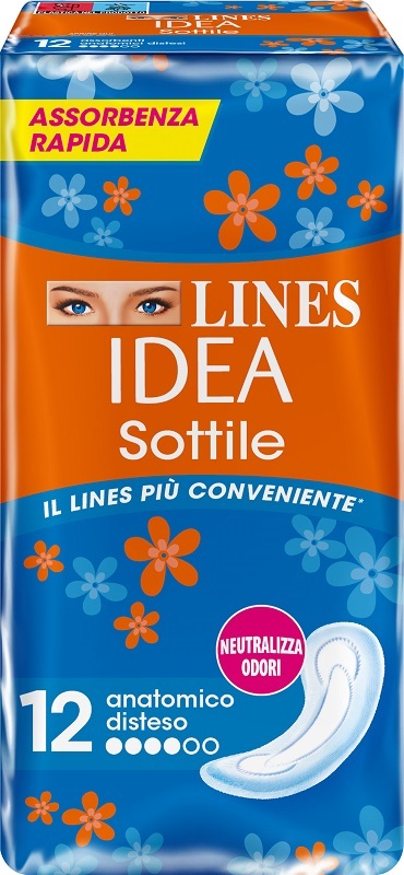 LINES IDEA SOTTILI ANATOMICI 12 PEZZI - Farmapre