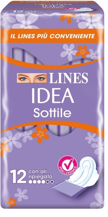 LINES IDEA SOTTILI RIPIEGATI ALI 12 PEZZI - Farmapre