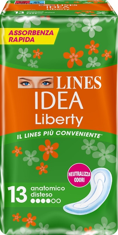 LINES IDEA LIBERTY DWCT ANATOMICI 13 PEZZI - Farmapre