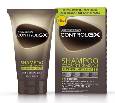 JUST FOR MEN CONTROL GX SHAMPOO COLORANTE GRADUALE 150 ML - Farmapre