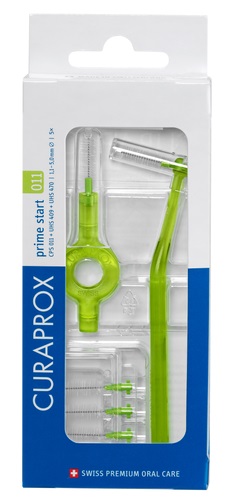 CURAPROX CPS 011 SCOVOLINO PRIME START 011 LIME GREEN 5 PEZZI - Farmapre