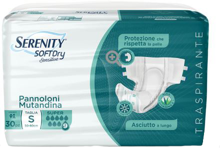 PANNOLONE MUTANDINA SERENITY SD SENSITIVE SUPER L 15 PEZZI - Farmapre