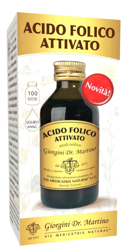 ACIDO FOLICO ATTIVATO LIQUIDO ANALCOLICO 100 ML - Farmapre