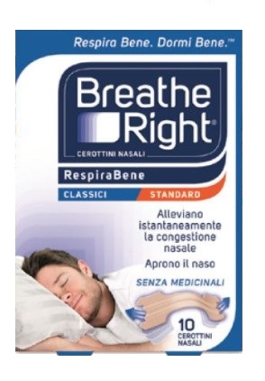 CEROTTI NASALI BREATHE RIGHT CLASSICI 10 PEZZI - Farmapre