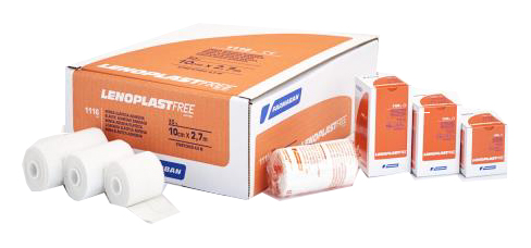 FARMABAN LENOPLAST FREE 10CMX2,7M 4,5 M IN TENSIONE BENDA ADESIVA ELASTICA LATEX FREE SCATOLA SINGOLA - Farmapre