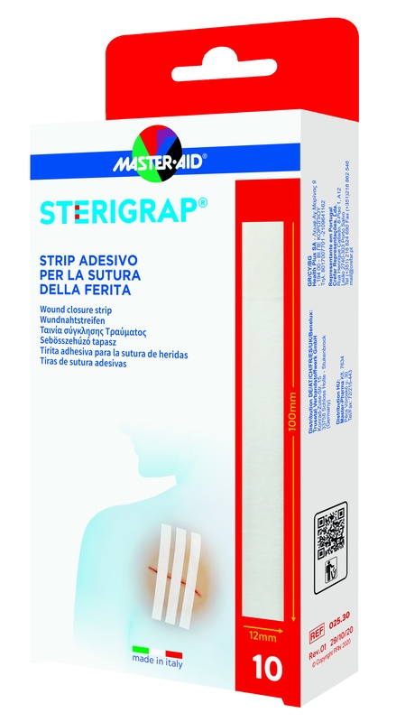 MASTER-AID STERIGRAP STRIP ADESIVO SUTURA FERITE 100X12 MM 6 PEZZI - Farmapre