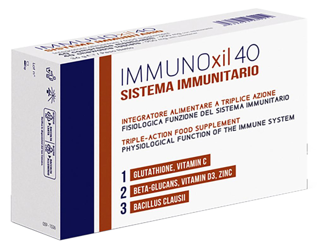 IMMUNOXIL 40 SISTEMA IMMUNITARIO 40 COMPRESSE MASTICABILI - Farmapre