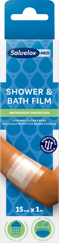PELLICOLA PROTETTIVA BAGNO E DOCCIA SALVELOX MED SHOWER & BATH FILM M1X15CM - Farmapre