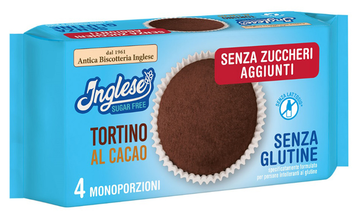 INGLESE TORTINO CACAO SENZA ZUCCHERI AGGIUNTI 160 G - Farmapre