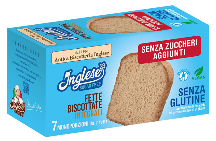 INGLESE FETTE BISCOTTI INTEGRALI SENZA ZUCCHERI AGGIUNTI PROMO 200 G - Farmapre