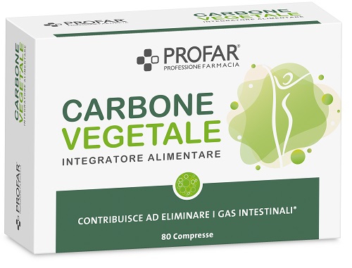 PROFAR CARBONE VEGETALE 80 COMPRESSE - Farmapre