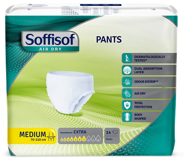 PANNOLONE SOFFISOF AIR DRY PANTS EXTRA M 14 PEZZI - Farmapre