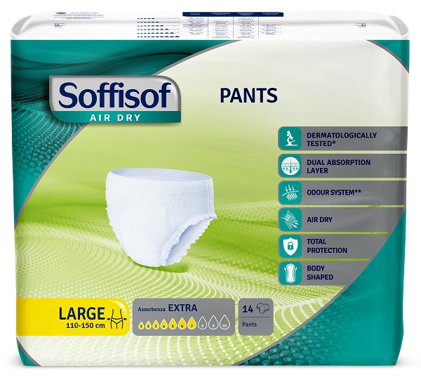 PANNOLONE SOFFISOF AIR DRY PANTS EXTRA L 14 PEZZI - Farmapre