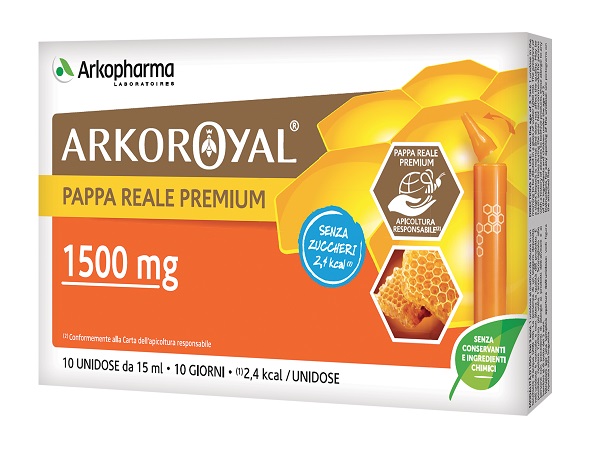 ARKOROYAL PAPPA REALE 1500MG SENZA ZUCCHERO 10 FLACONCINI DA 15 ML - Farmapre