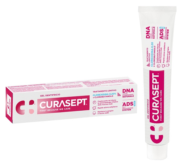 CURASEPT GEL DENTIFRICIO ADS DNA TRATTAMENTO LENITIVO 75 ML - Farmapre