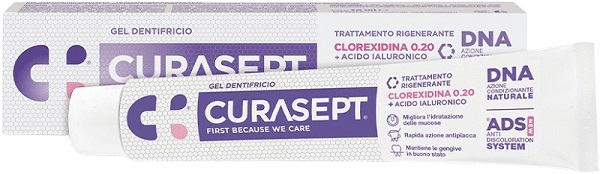 CURASEPT GEL DENTIFRICIO ADS DNA TRATTAMENTO RIGENERANTE 75 ML - Farmapre