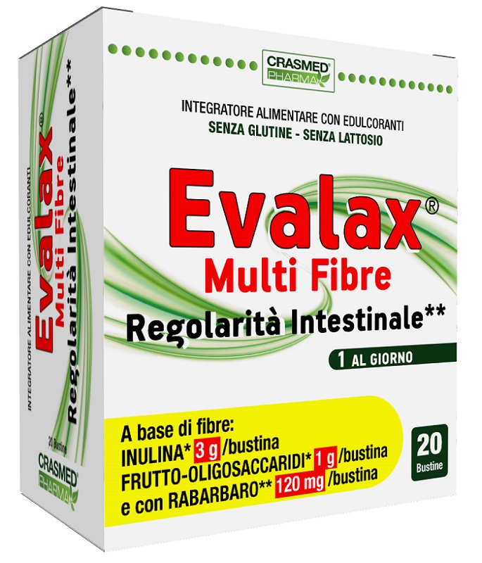 EVALAX MULTI FIBRE REGOLARITA' INTESTINALE 20 BUSTINE - Farmapre