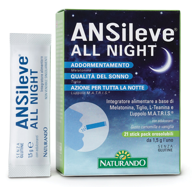 ANSILEVE ALL NIGHT 21 STICK PACK OROSOLUBILI - Farmapre