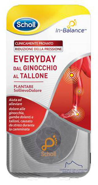 PLANTARE SOLLIEVO DOLORE DA GINOCCHIO A TALLONE SCHOLL IN BALANCE EVERYDAY L - Farmapre
