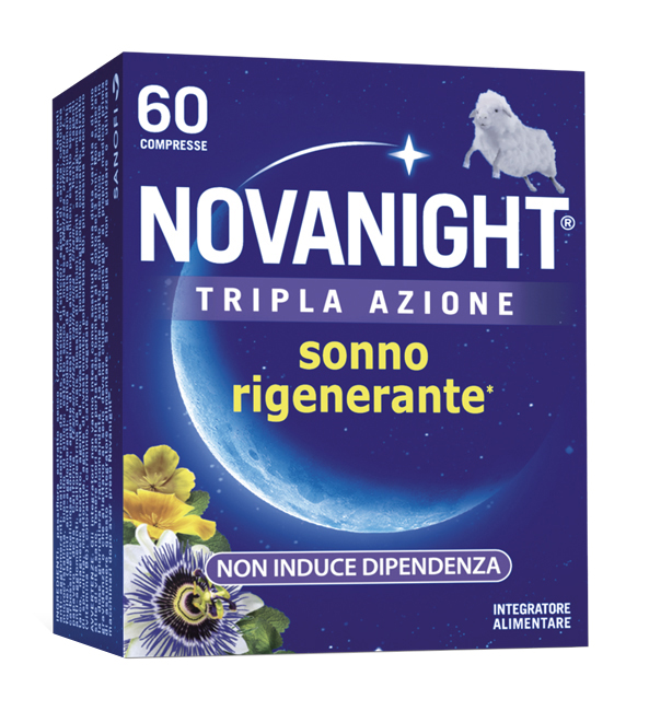 NOVANIGHT TRIPLA AZIONE SONNO RIGENERANTE 60 COMPRESSE - Farmapre