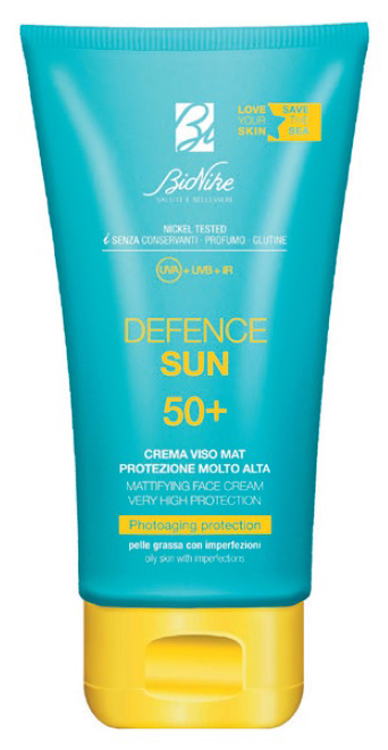 DEFENCE SUN CREMA VISO MAT SPF50+ PROTEZIONE MOLTO ALTA 50 ML - Farmapre
