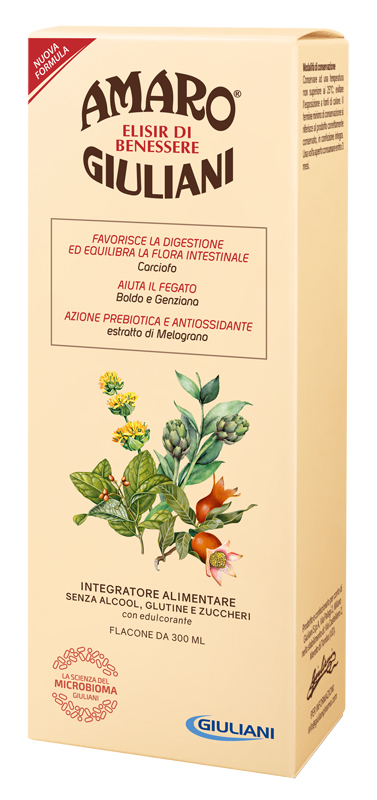AMARO GIULIANI ELISIR BENESSERE 300 ML NUOVA FORMULA - Farmapre