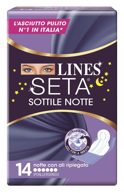 LINES SETA SOTTILE NOTTE CON ALI 14 PEZZI - Farmapre