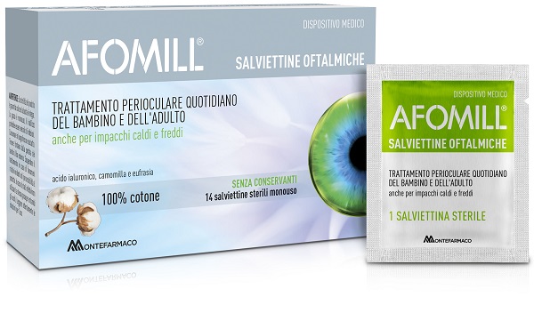 AFOMILL SALVIETTINE OFTALMICHE 14 PEZZI - Farmapre