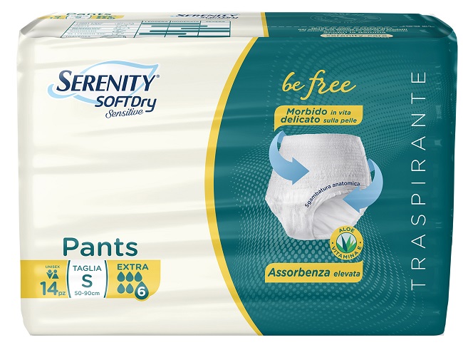 SERENITY PANTS SD SENSITIVE BE FREE EXTRA TAGLIA S 14 PEZZI - Farmapre