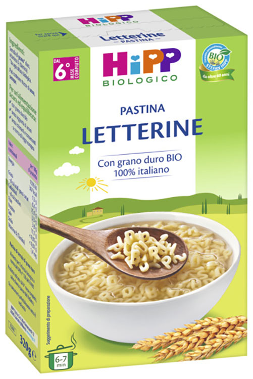 HIPP BIO PASTINA LETTERINE 320 G - Farmapre