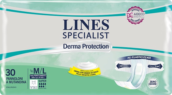 PANNOLONE A MUTANDINA LINES SPECIALIST DERMA SUPER M/L 30 PEZZI - Farmapre