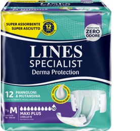 PANNOLONE A MUTANDINA LINES SPECIALIST DERMA MAXI XL 20 PEZZI - Farmapre