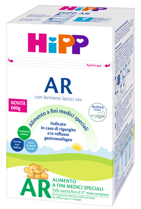 HIPP LATTE ANTIREFLUSSO CON METAFOLINA 600 G - Farmapre