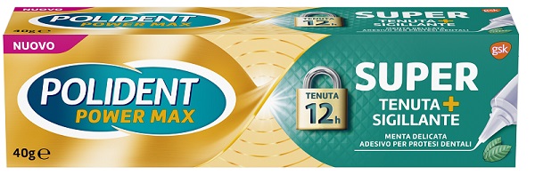 POLIDENT SUPER TENUTA+SIGILLANTE MENTA DELICATA ADESIVO PROTESI DENTALE 40 G - Farmapre