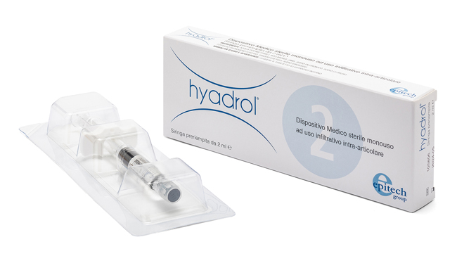SIRINGA INTRA-ARTICOLARE HYADROL CON ACIDO IALURONICO 1% E ADELMITROL 2% CAPACITA' 2 ML - Farmapre