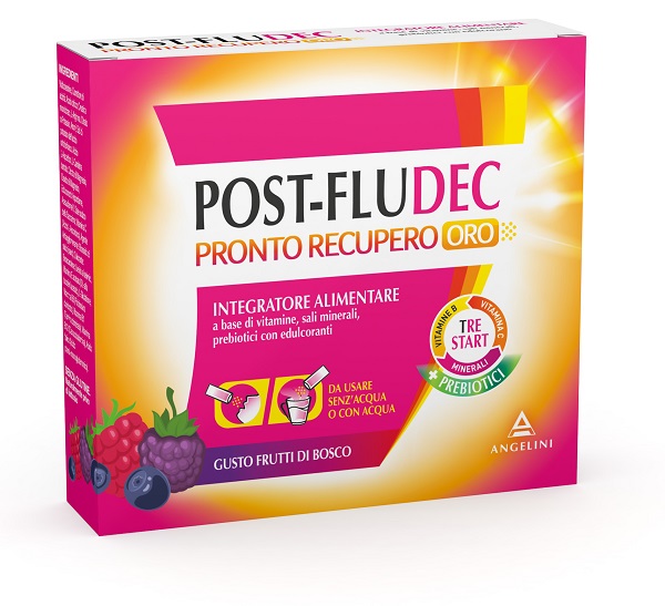 POSTFLUDEC FRUTTI DI BOSCO PRONTO RECUPERO ORO 12 BUSTINE - Farmapre