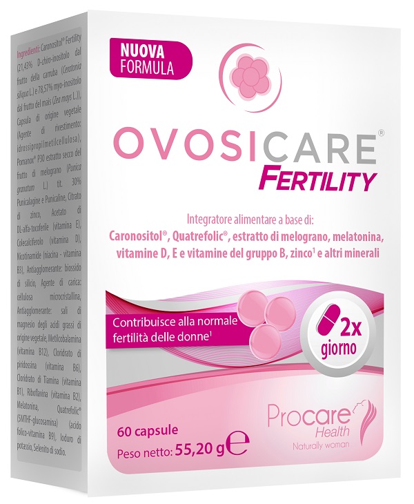OVOSICARE FERTILITY 60 CAPSULE SENZA GLUTINE NATURALMENTE PRIVO DI LATTOSIO - Farmapre